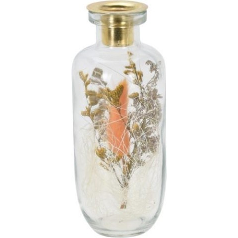 BOTTIGLIA PORTACANDELA CON FIO